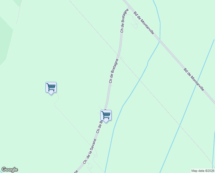 map of restaurants, bars, coffee shops, grocery stores, and more near 291 Chemin de Bretagne in Boucherville