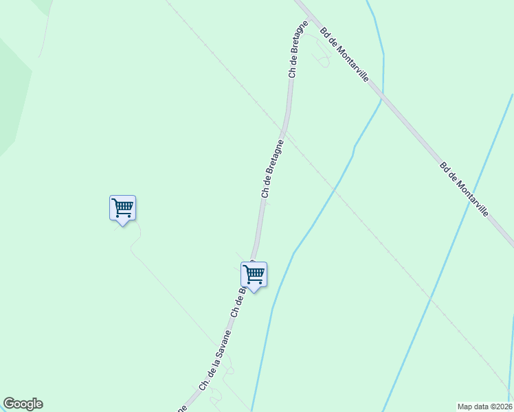 map of restaurants, bars, coffee shops, grocery stores, and more near 291 Chemin de Bretagne in Boucherville