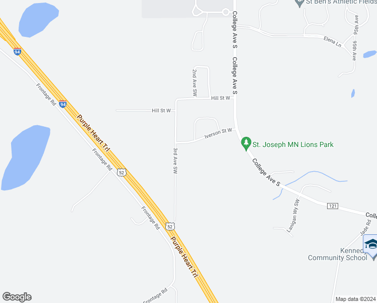 map of restaurants, bars, coffee shops, grocery stores, and more near 213 Iverson Street West in Saint Joseph