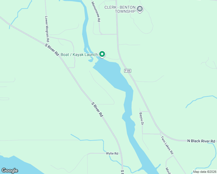 map of restaurants, bars, coffee shops, grocery stores, and more near 6170 Koral Bay Road in Cheboygan