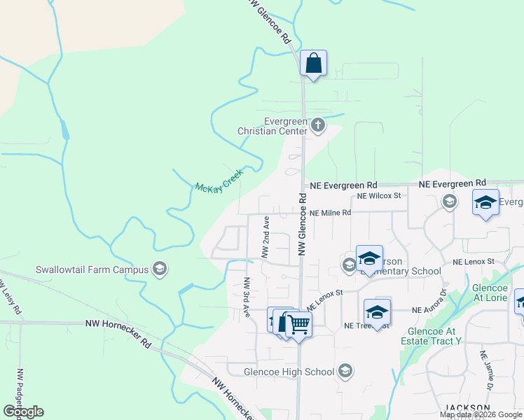 map of restaurants, bars, coffee shops, grocery stores, and more near 3968 Northwest 3rd Avenue in Hillsboro