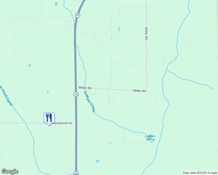 map of restaurants, bars, coffee shops, grocery stores, and more near 6370 Miller Road in Mount Hood