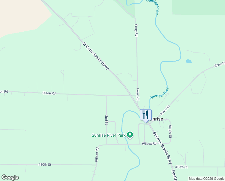 map of restaurants, bars, coffee shops, grocery stores, and more near 41471 2nd Street in North Branch