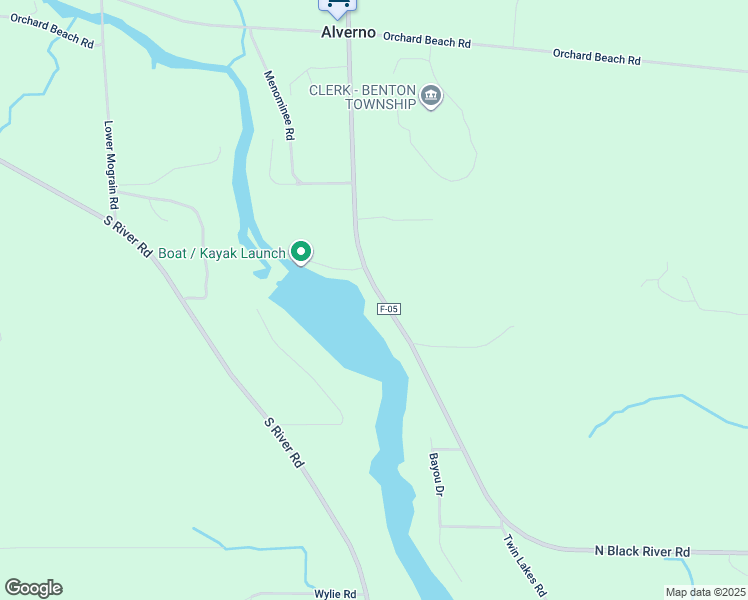 map of restaurants, bars, coffee shops, grocery stores, and more near 6669 N Black River Rd in Cheboygan