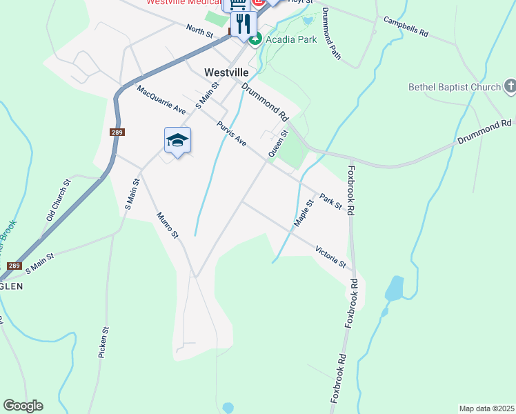 map of restaurants, bars, coffee shops, grocery stores, and more near 1836 Victoria Street in Westville