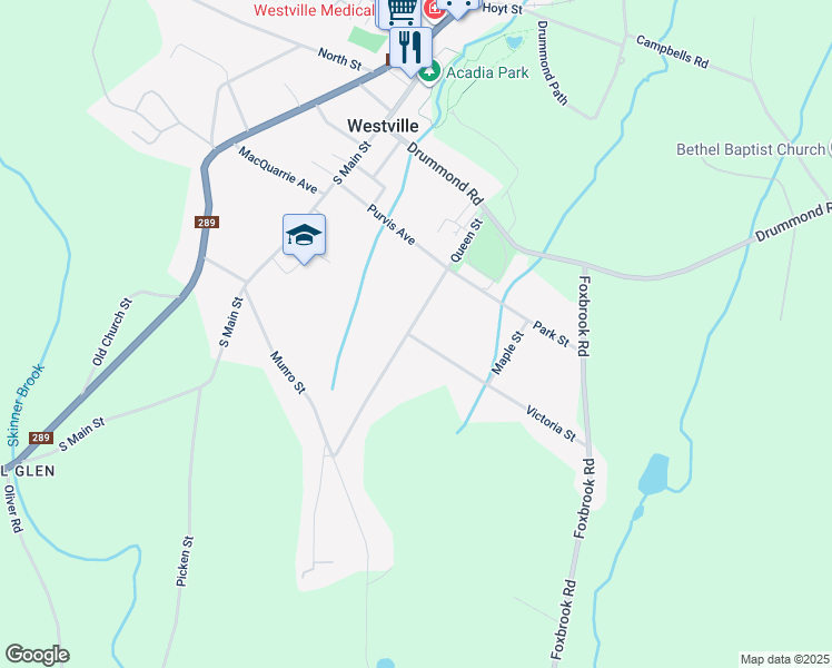 map of restaurants, bars, coffee shops, grocery stores, and more near 1836 Victoria Street in Westville