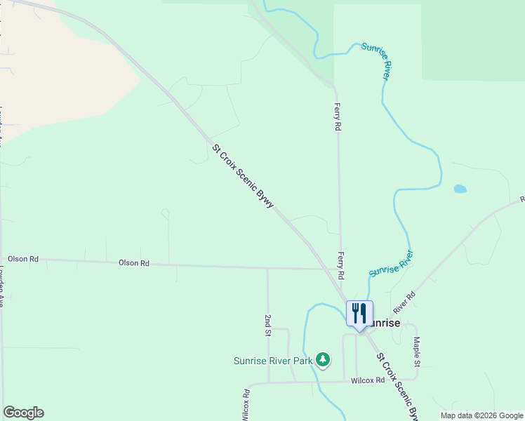 map of restaurants, bars, coffee shops, grocery stores, and more near 12291-12293 County Highway 9 in Harris