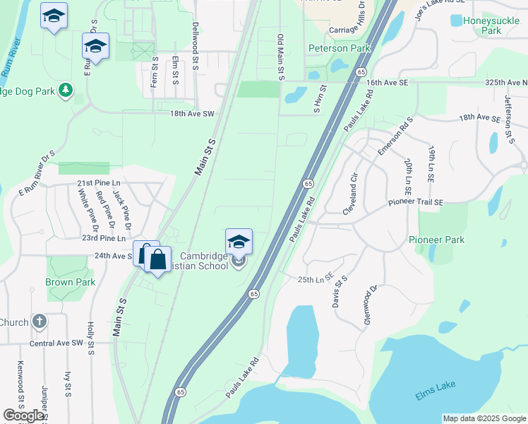 map of restaurants, bars, coffee shops, grocery stores, and more near 105 21st Avenue Southwest in Cambridge