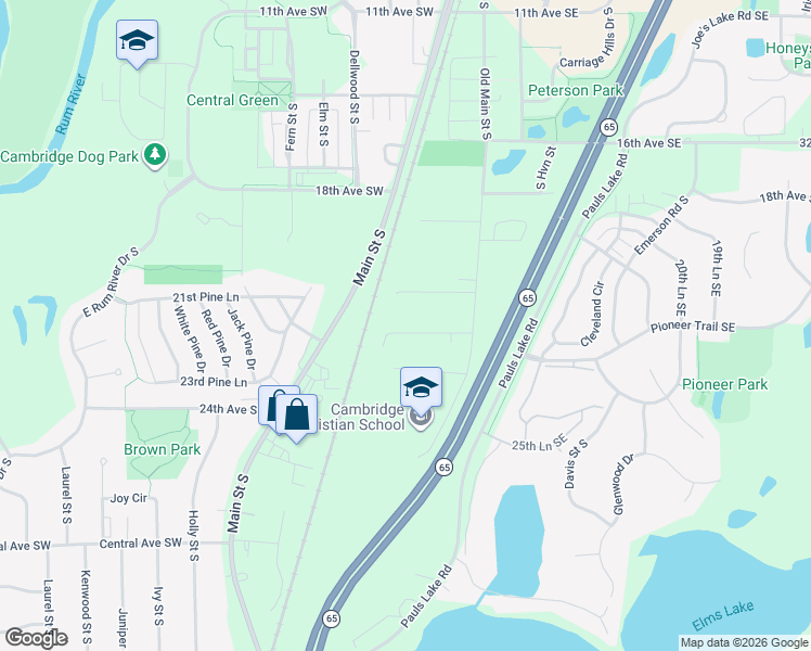 map of restaurants, bars, coffee shops, grocery stores, and more near 270 21st Avenue Southwest in Cambridge