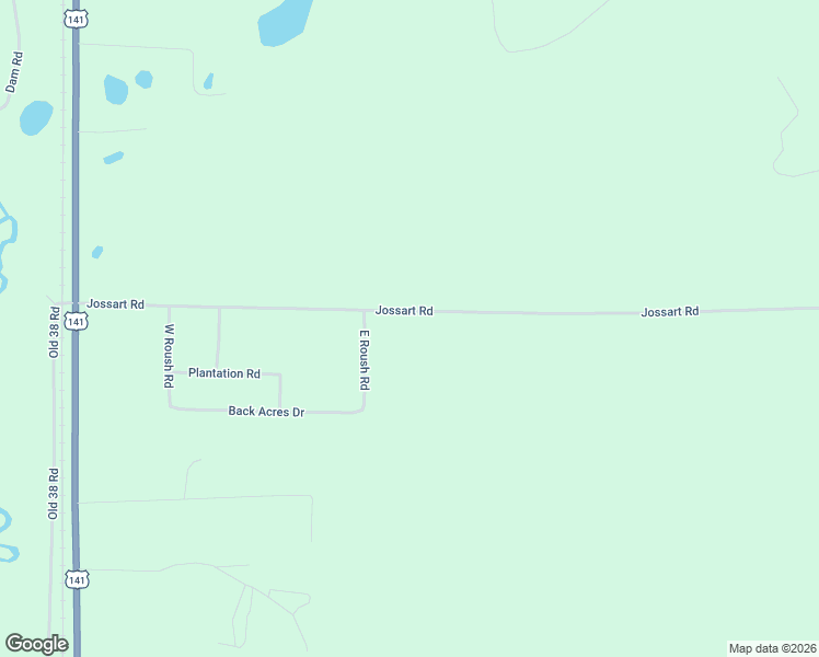 map of restaurants, bars, coffee shops, grocery stores, and more near N16488 East Roush Road in Pembine