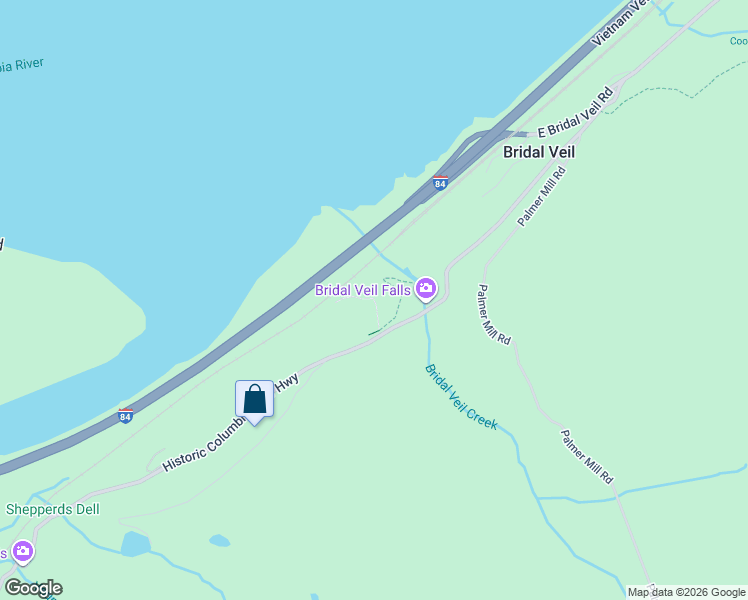 map of restaurants, bars, coffee shops, grocery stores, and more near 46701 Historic Columbia River Highway in Corbett