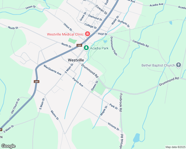 map of restaurants, bars, coffee shops, grocery stores, and more near 1900 Drummond Road in Westville