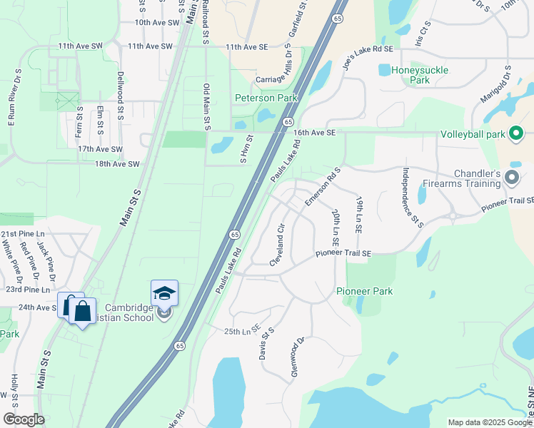 map of restaurants, bars, coffee shops, grocery stores, and more near 2114 Cleveland Lane South in Cambridge