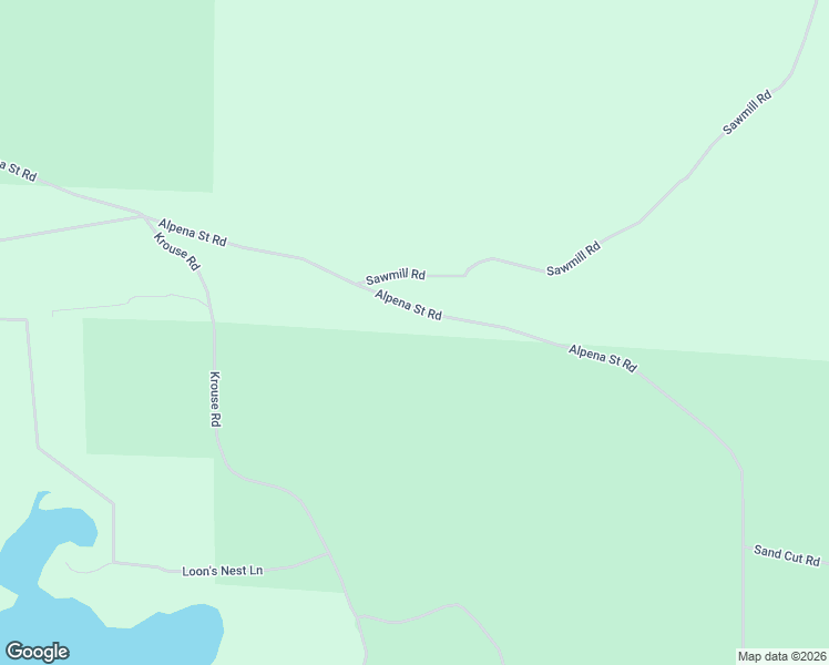 map of restaurants, bars, coffee shops, grocery stores, and more near 10370 Alpena Saint Road in Cheboygan