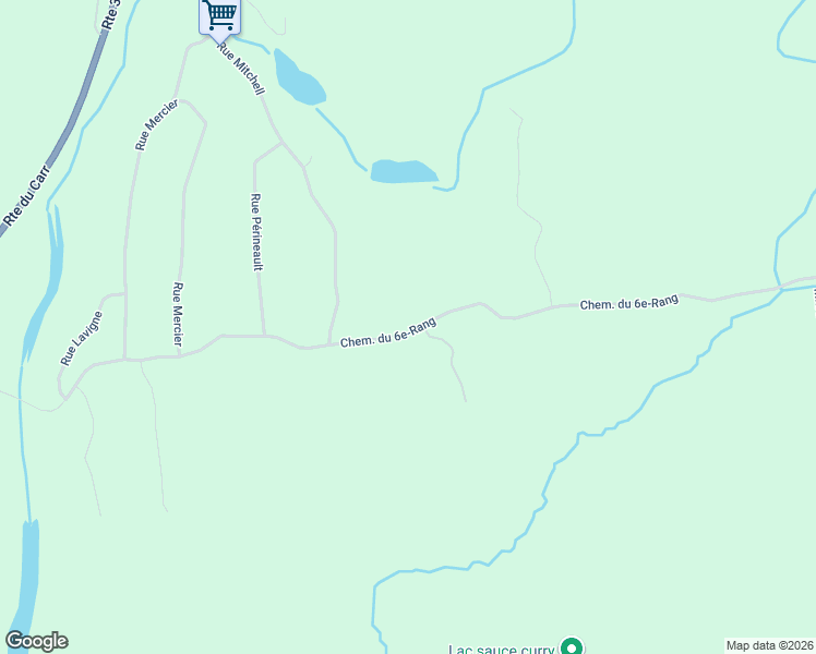 map of restaurants, bars, coffee shops, grocery stores, and more near 743 Chemin du 6e-Rang in Gatineau