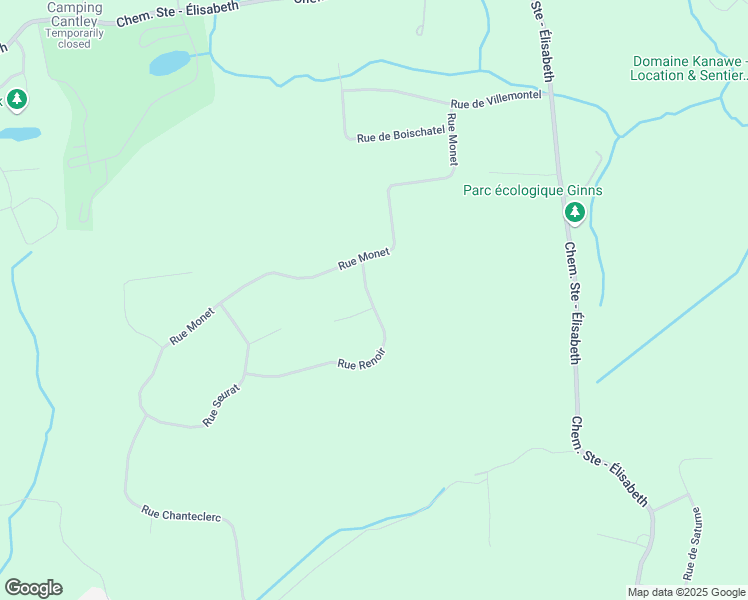 map of restaurants, bars, coffee shops, grocery stores, and more near 48 Rue Renoir in Cantley