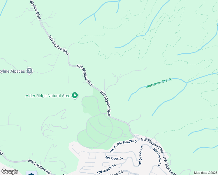 map of restaurants, bars, coffee shops, grocery stores, and more near 9931 Northwest Wind Ridge Drive in Portland