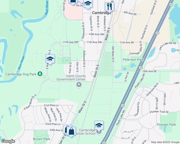 map of restaurants, bars, coffee shops, grocery stores, and more near 325 Horseshoe Drive in Cambridge