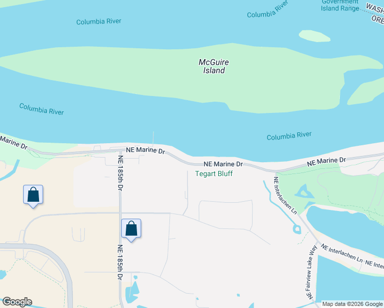 map of restaurants, bars, coffee shops, grocery stores, and more near 4743 Northeast 190th Lane in Portland