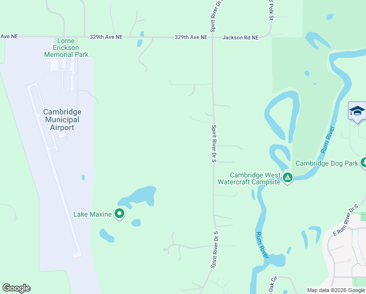 map of restaurants, bars, coffee shops, grocery stores, and more near 32536 Jackson Road Northeast in Cambridge