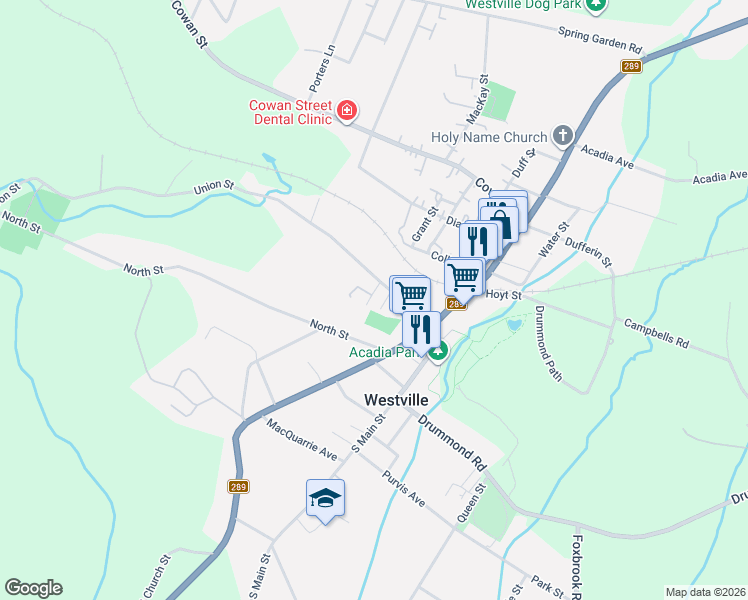 map of restaurants, bars, coffee shops, grocery stores, and more near 1925 Gregorys Lane in Westville