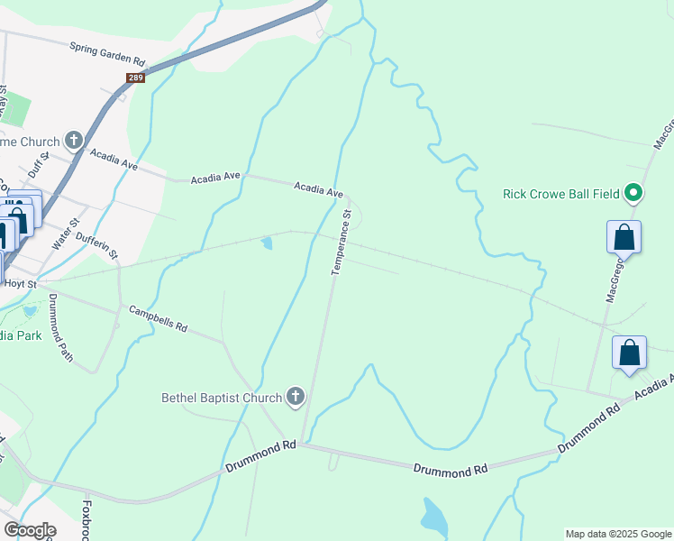 map of restaurants, bars, coffee shops, grocery stores, and more near 1801 Temperance Street in Westville