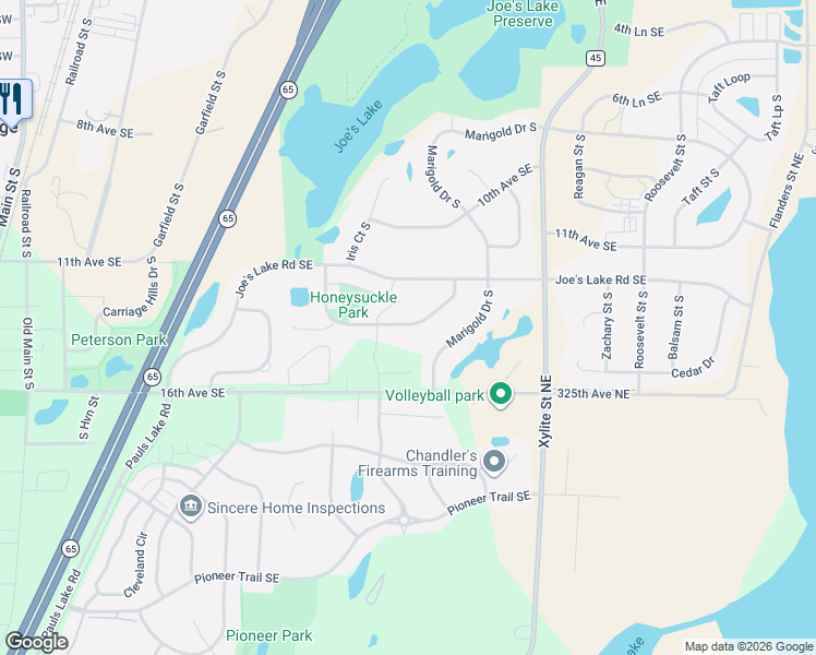 map of restaurants, bars, coffee shops, grocery stores, and more near 1505 Marigold Drive South in Cambridge