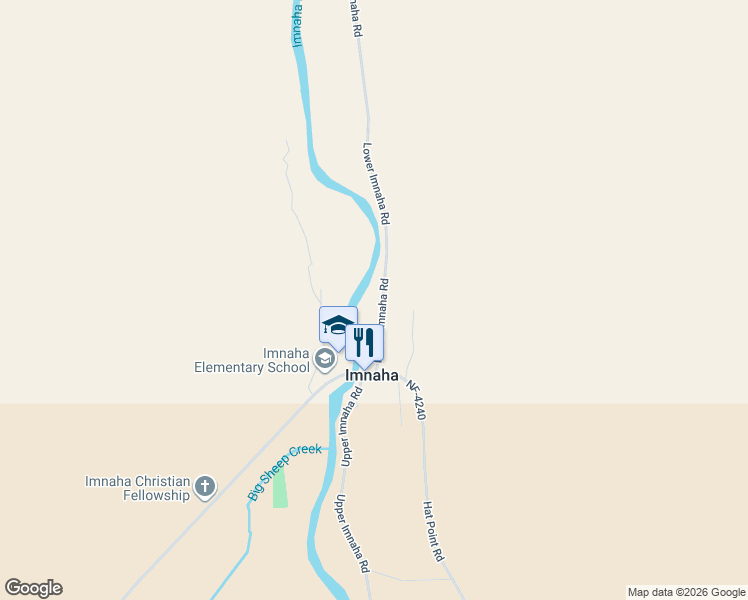 map of restaurants, bars, coffee shops, grocery stores, and more near 79064 Lower Imnaha Road in Imnaha