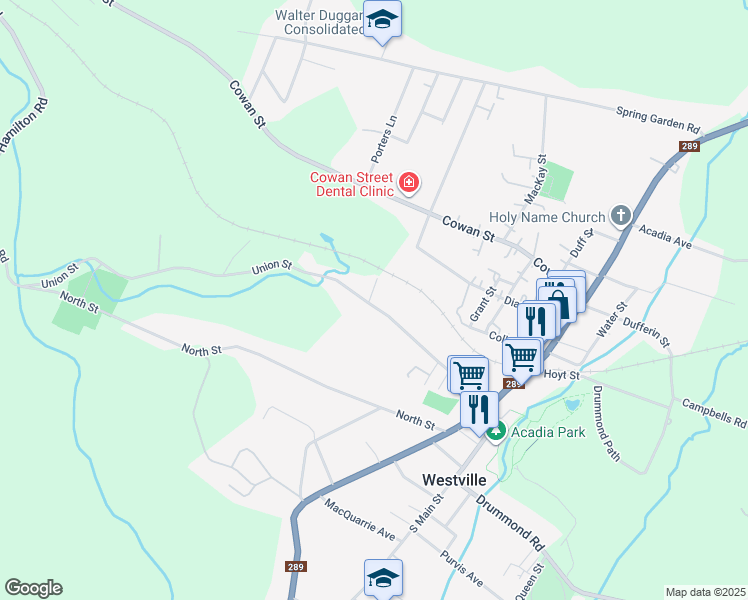 map of restaurants, bars, coffee shops, grocery stores, and more near 1004 Evans Way in Westville