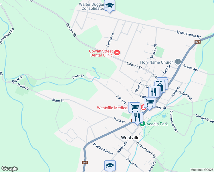 map of restaurants, bars, coffee shops, grocery stores, and more near 1004 Evans Way in Westville