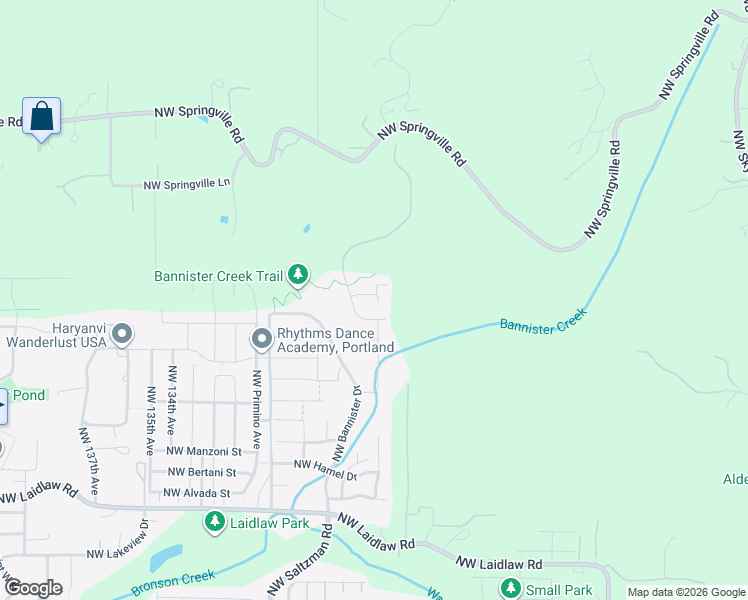 map of restaurants, bars, coffee shops, grocery stores, and more near 12655 Northwest Ally Elizabeth Court in Portland
