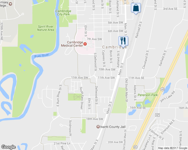 map of restaurants, bars, coffee shops, grocery stores, and more near 1160 South Dellwood Street in Cambridge