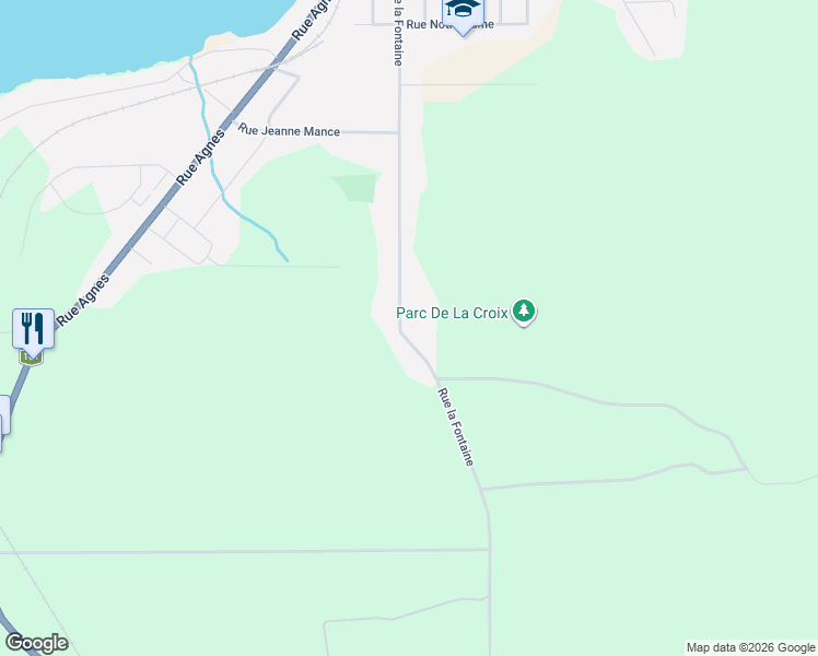 map of restaurants, bars, coffee shops, grocery stores, and more near 2889 Rue la Fontaine in Lac-Mégantic