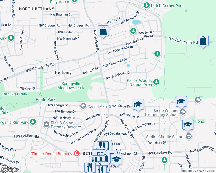 map of restaurants, bars, coffee shops, grocery stores, and more near in Washington County