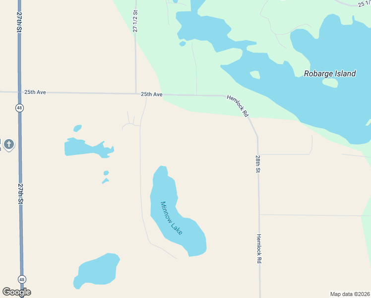 map of restaurants, bars, coffee shops, grocery stores, and more near 2485 27 1/2 Street in Rice Lake