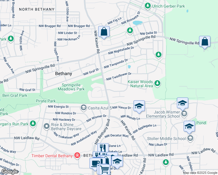 map of restaurants, bars, coffee shops, grocery stores, and more near in Washington County
