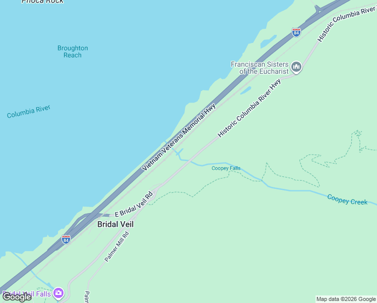 map of restaurants, bars, coffee shops, grocery stores, and more near 48025 Historic Columbia River Highway in Corbett