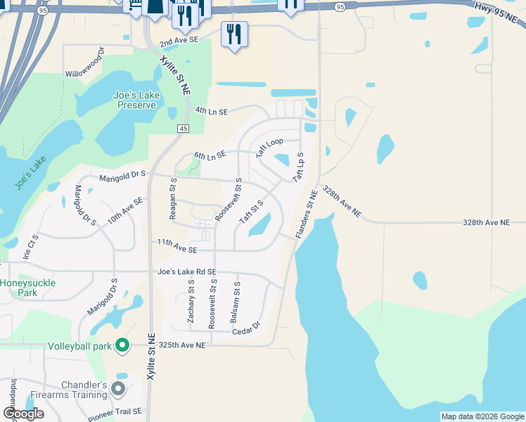 map of restaurants, bars, coffee shops, grocery stores, and more near 906 Taft Street South in Cambridge