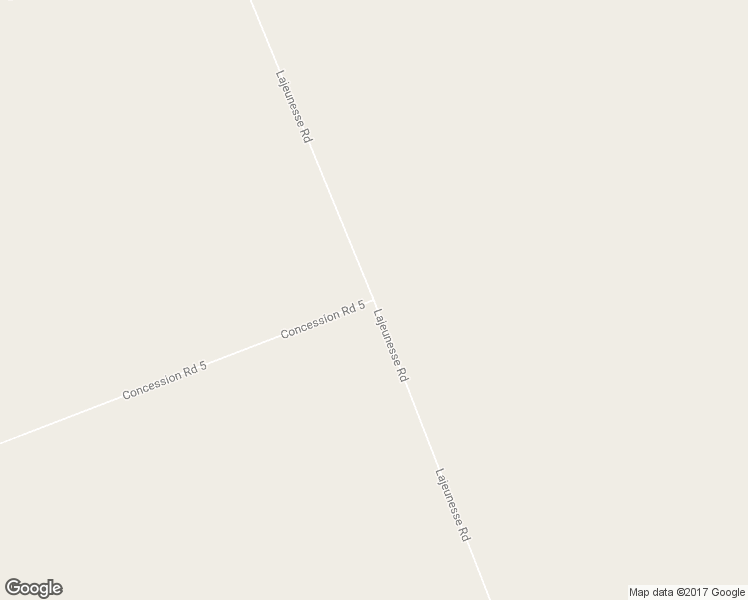 map of restaurants, bars, coffee shops, grocery stores, and more near Lajeunesse Road in Prescott and Russell United Counties