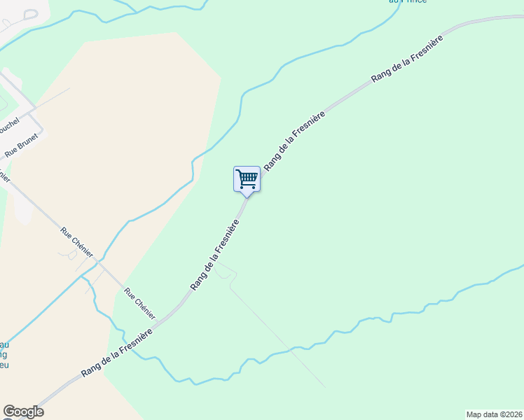 map of restaurants, bars, coffee shops, grocery stores, and more near 10140 Rang de la Fresnière in Mirabel
