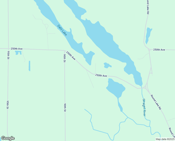 map of restaurants, bars, coffee shops, grocery stores, and more near 883 250th Avenue in Luck