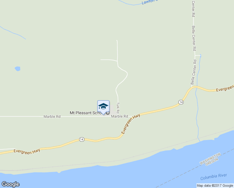 map of restaurants, bars, coffee shops, grocery stores, and more near 121 Turk Road in Washougal