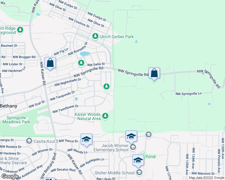 map of restaurants, bars, coffee shops, grocery stores, and more near 6348 Northwest Mcgregor Terrace in Portland