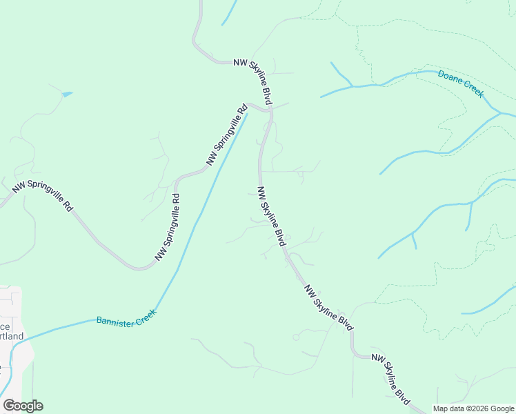 map of restaurants, bars, coffee shops, grocery stores, and more near 5929 Northwest Skyline Boulevard in Portland