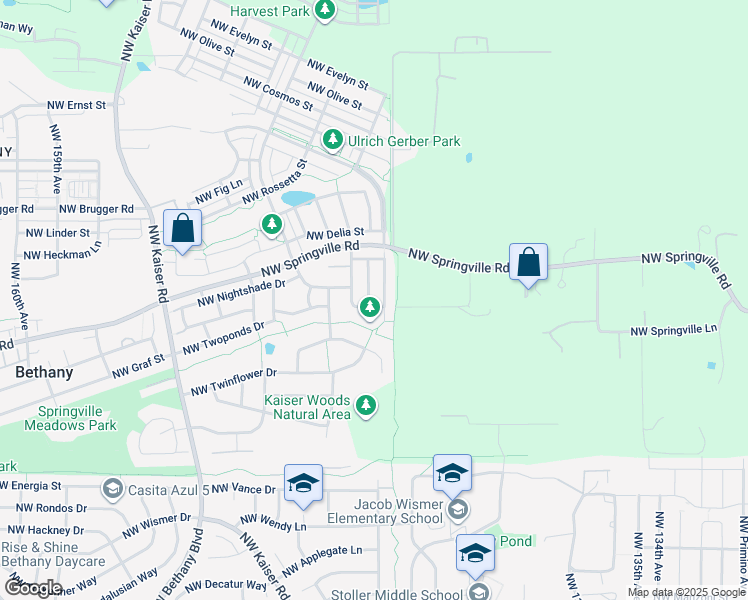 map of restaurants, bars, coffee shops, grocery stores, and more near 6462 Northwest Connery Terrace in Portland