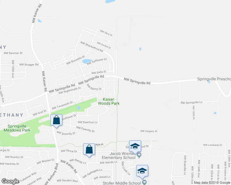 map of restaurants, bars, coffee shops, grocery stores, and more near 6432 Northwest Mcgregor Terrace in Portland