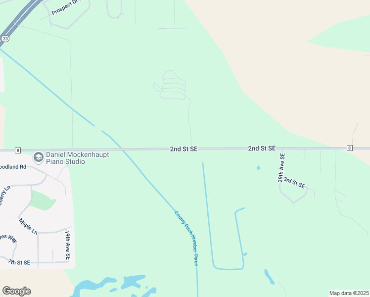 map of restaurants, bars, coffee shops, grocery stores, and more near County Highway 8 in St. Cloud