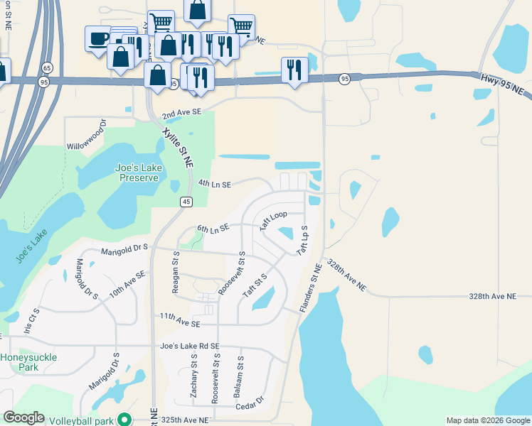 map of restaurants, bars, coffee shops, grocery stores, and more near 567 Taft Loop in Cambridge