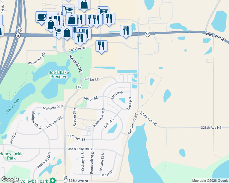 map of restaurants, bars, coffee shops, grocery stores, and more near 567 Taft Loop in Cambridge