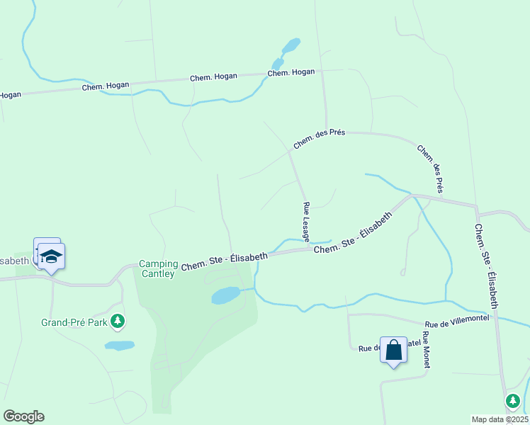 map of restaurants, bars, coffee shops, grocery stores, and more near 19 Impasse de la Clairière in Cantley